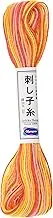 Olympus Sashiko 20m Thread Skein, Orange, Pink, Yellow