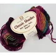 Universal Yarn Classic Shades Frenzy GRAPEVINE Purple Green Twist Wool Blend