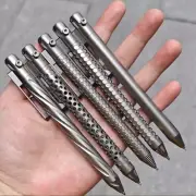 EDC Titanium Alloy Mechanical Pocket Ballpoint Pen Signature Top Pen for Gift
