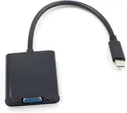KONTONTY Type-c to Adapter Cable USB Converter for Laptops Monitors Projectors Black No Driver Required Stable Signal Transfer