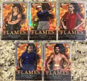 2024 Topps Chrome Olympics Flames Complete Insert Set 1-10 Phelps Ledecky