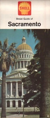 1963 Shell Road Map: Sacramento NOS