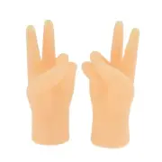 2pcs Hand Finger Puppets Soft Realistic Feeling Finger PuppetsScissors Game Fun