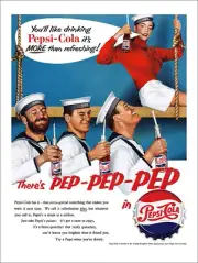 PEPSI COLA SODA POP HMS UK ENGLAND 16" HEAVY DUTY USA METAL ADVERTISING SIGN