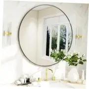 20 Inch Round Mirror, Metal Frame Circle Mirror, Wall Mounted for Entryway,