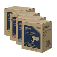 在飛比找樂天市場購物網優惠-EPSON 四色一組原廠碳粉匣 S050590 S05059