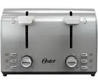 Oster 4-Slice Toaster with Extra Wide Slots, Stainless Steel