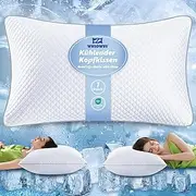 Cooling Pillow 40 x 80 cm Microfibre Orthopaedic Neck Support Pillow Ergonomic Removable Pillow