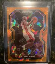 2020-21 Panini Prizm Dwayne Wade Orange Cracked Ice Holo! SSP