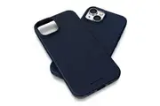 MERCURY Phone Cover Case Soft Feeling Jelly for iPhone 15 - Navy Blue