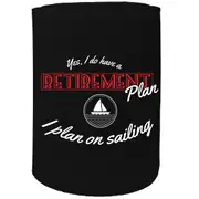Alcohol Stubby Holder - Retirement Sail Boat - Funny Novelty Birthday Gift Joke Beer Can Bottle