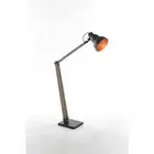 New Floor Lamp Industrial Matte Black Copper Gourd Reading Light 75090