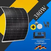 380W Flexible Solar Panel 12V Mono Home Caravan Camping Power Charging Battery