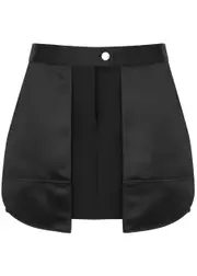 Helmut Lang Inside Out Panelled Mini Skirt - Black - 6 (UK10 / S) 6 (UK10 / S)