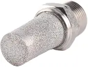 1/8" 1/4" 3/8" 1/2" 3/4" 1" BSP Male Thread 304 Stainless Steel Pneumatic Fitting Silencer Muffler Connector(Long,3/8")