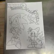Original Sketch Hand Drawn Comic Book Artist Gave Me (Sonic)