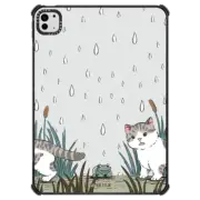 iPad Pro 11-inch (M4) iPad Impact Case Bean The Cat With Mr. Frog Ipad Case