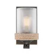 Golden Lighting 1048-BA1-CS Chatham 9" Tall Wall Sconce - Bronze