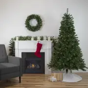 Northlight 4 Piece Artificial Wolcott Spruce Christmas Tree Wreath Garland Set