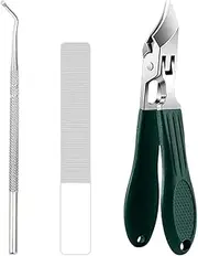 Side Nail Clippers for Toenails,Stainless Steel Fingernail Cutter | Non-Slip Portable Anti-Splash Nail Clippers for Men Women Kids Travel Home Salon Grooming