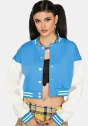 Sky Give Me Meaning Letter Jacket