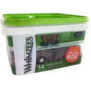 Whimzees Variety Value Box Dental Care Dog Treat - 3 Sizes