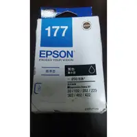 在飛比找蝦皮購物優惠-包裝不佳 EPSON 177原廠墨水匣 (黑) 單顆 彩色 