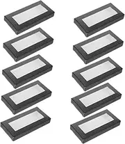 10pcs Box False Eyelash Box Lash Container Travel Eyelash Case Cardboard Eyelash Organizer Eyelash Storage Case Lash Tray Organizer Eyelash Packing Boxes Eye Lash Case Black Paper