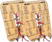 Knot Training Board with Rope - Essential Knot Tying Kit for Camping, Fishing, Hiking, Survival (2PC)