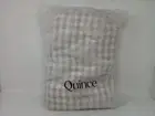 QUINCE EUROPEAN LINEN GINGHAM DUVET COVER SET CAFE { KING /CALKING }