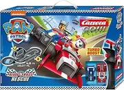 [Carrera] Go 20062535UK PAW Patrol-Ready Race Rescue Slot Car Racetrack Set (UK Plug Included), Multicolour