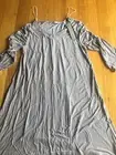 BRAVE AND TRUE SAGE DRESS - COLOUR STONE - SIZE M - BNWT