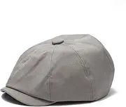 [ANMUR] Peaked Newsboy Hats for Men Retro Casual Octagonal Hat Fashion Street Forward Baseball Cap (Color : Gray, Size : One Size)