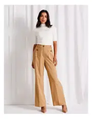 [Tokito] Patch Pocket Wide Leg Pant in Camel