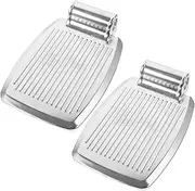 1 Pair Wheelchair Footrest Replacement Durable Foot Pedals for Fits Wheelchair Models Lightweight Design for Elderly and Disabled Users