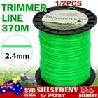 1/2PC Whipper Snipper Cord Brush Cutter Brushcutter 2.4mm x 370M Trimmer Line AU