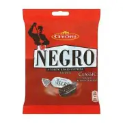 32x Negro Classic Aniseed and Menthol Flavored Syrup Filled Hard Candy 79g