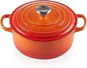 [Le Creuset] Signature Cast Iron Round Casserole, 20 cm, Volcanic