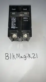 Cutler-Hammer Eaton BR2100 2 Pole 120/240V 100 Amp Circuit Breaker New