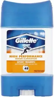 Gillette Sport Triumph Clear Gel Anti-Perspirant Deodorant Stick 70ml NEW UK