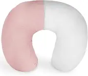 Dormlony Nursing Pillow with Removable Muslin Cover,Nursing Pillows for Breastfeeding,Tummy time and Baby Sitting Support,Pink