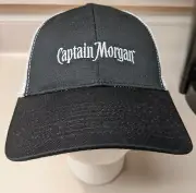 CAPTAIN MORGAN ADULT BLACK AND WHITE SNAPBACK MESH TRUCKER HAT NWOT FATHER'S DAY