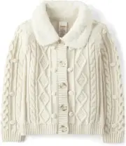 GYMBOREE GIRLS MANDY MOORE CARDIGAN COTTON HALO WHITE SWEATER SIZE 5T