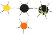 HAPINARY Nail Art Tools Set 4pcs Circular Dotting Tools Manicure Pen Perfect for Acrylic Nails