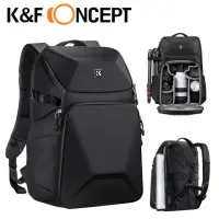 在飛比找momo購物網優惠-【K&F Concept】專業攝影單眼相機後背包 前側硬殼 