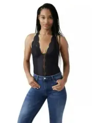 b.tempt'd Black Lace Bodysuit M Ciao Bella Sexy Mesh Thong Gift Idea