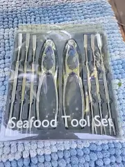 2001 AMCO Houseworks Seafood Tool Set 8 pcs. Nip