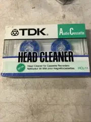 Vintage TDK Cassette Tape Audio Head Cleaner - New & Sealed