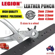 Leather Belt Eyelet Hole Punch Plier Puncher Craft Hand Tool 2mm-4.5mm Revolving