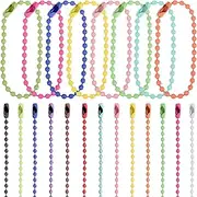 [GARIOUANS] 200 Pcs Colorful Beaded Chains Vibrant Ball Bead Chains for Keychain Making DIY Crafts Jewelry Projects Unique Design Colors